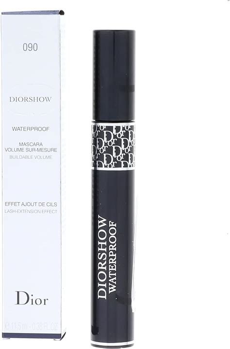 dior diorshow waterproof mascara 090 jet black 11.5 ml